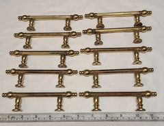 Lot of 10 Vintage Amerock Allison Solid Brass 3″ Ctr. Cabinet Bar Pull 555