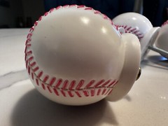 Set of 4 Baseball Pulls Cabinet Door Knobs Pulls Childs Dresser Drawers