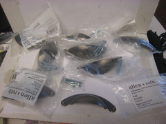 7 pk. Drawer Cup pulls @205-C64-BNB-D Cabinet handles black satin Allen + Roth