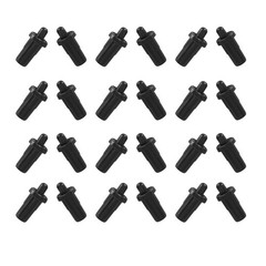HARSKIYER 24 Pcs Cabinet Door Repair Pins, Damper 7.5mm x 25mm, Black,