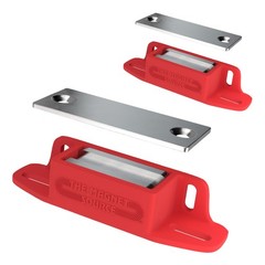 Master Magnetics Ceramic Universal Magnet Latch with Strike-Plate – Strong He…
