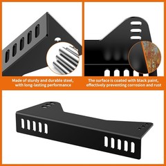 Universal Bucket Seat Mounting Bracket Kit (4-Pack) – Heavy Duty L-Shape Side Mo
