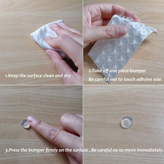 272 Pcs Clear Cabinet Door Bumpers Silicone Self Adhesive Pads 5 Sizes