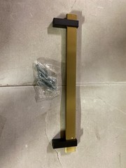 Amerock BP36725BBZMB Mulino 7-9/16″ Modern Gold/Black Bar Cabinet Pull