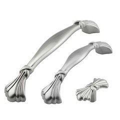 Classic Traditional Kitchen Cabinet Pulls Handles Knobs Brushed Nickel Hardware