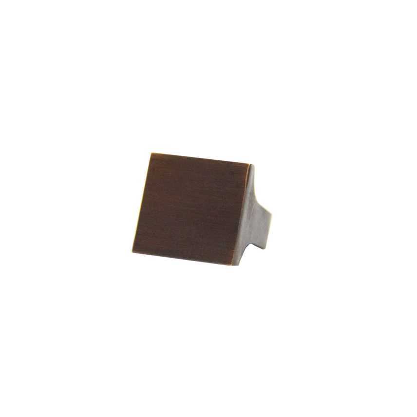 Square 25 Pack Oil Rubbed Bronze Knob 15/16″ Square,15/16″ projection(No Screws)