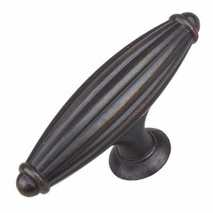 GlideRite 2-1/2″ Fluted Cabinet Hardware Knob Oil Rubbed Bronze – 4047-ORB-1