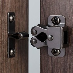 4 PCS Cabinet Latch Double Roller Catch Hardware, Cabinet Door Latches & Catch