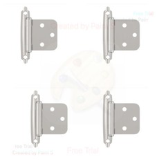Amerock BPR342926 Pair of Variable Overlay Surface Mount Door Hinge, Chrome 4Pk