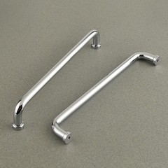 funifiti 5 Pack Chrome & White Cabinet Pulls 7-1/2″ Hole to Hole
