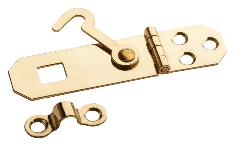 National Hardware N211-912 Bright Brass V1828 Lockout Hasp 2-3/4 L x 3/4 H in.