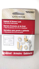 NIP Gate House Cabinet & Drawer Lock for 5/16 in. thick Panels U9942-L