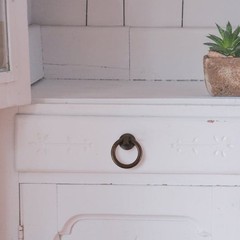2pcs Drop Handles: Dresser – Bronze 1.69 Inch Diameter Cabinet