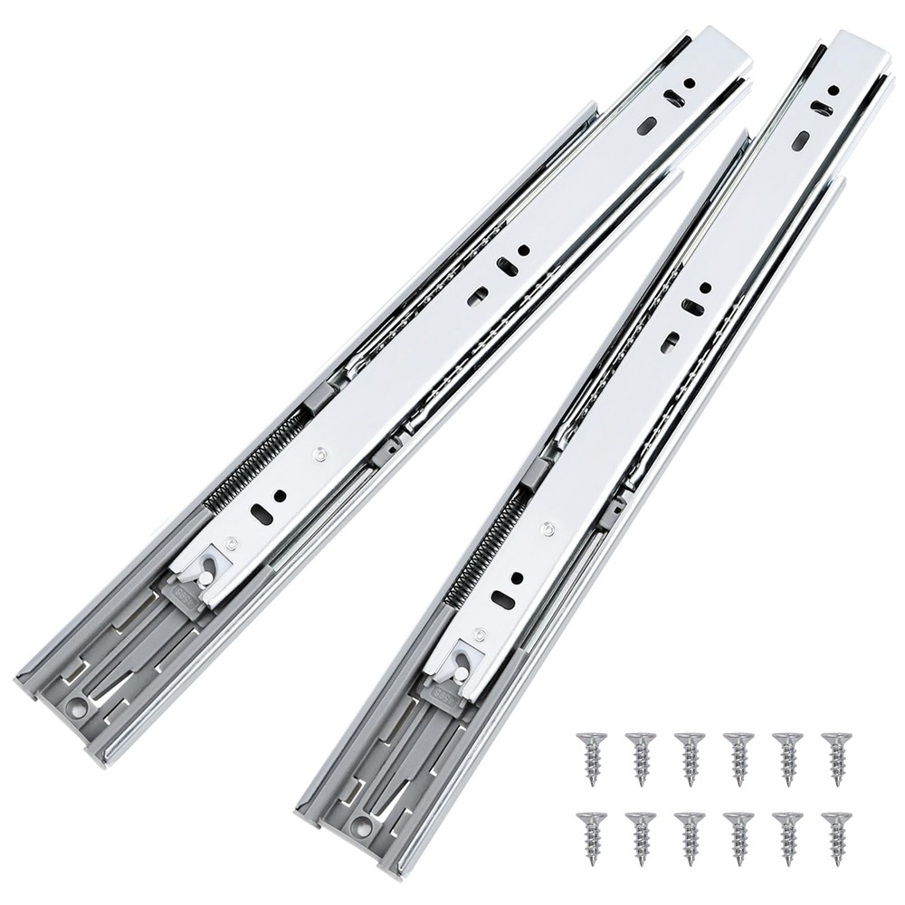 1 Pair 22 Inch Soft Close Drawer Slides, Ball Bearing Full Extension Dresser …