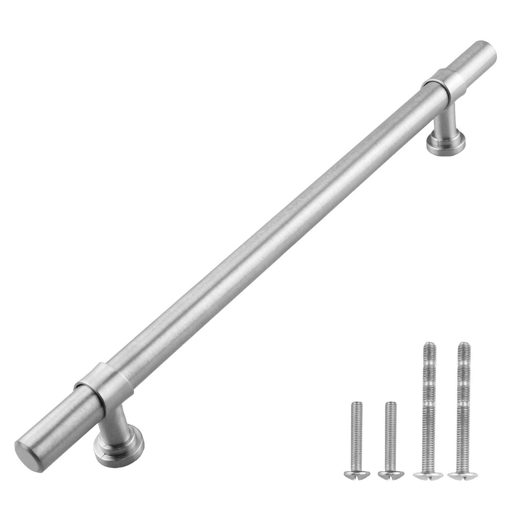 Modket 20 Pack Round Bar Cabinet Handle 304 Stainless 10 Overall Length 7-1/2