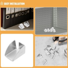 30Pcs Metal Shelf Pegs Clips Iron Durable Holder Brackets for Cabinet Shelving