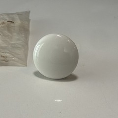 Vintage Original AJAX White Porcelain Drawer Knob Cabinet Jewelry 1.5″ Circle