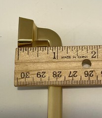7 Brushed Gold 5 13/26” Overall Modern Cabinet Drawer Pulls Handles C-C 5 1/16”