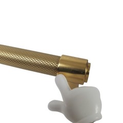 Rejuvenation 18″ TRASK APPLIANCE PULL Aged Brass Scuffs No Hardware
