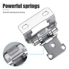 Lot 1/2″ Overlay Semi Partial Wrap Around Self Closing Kitchen Cabinet Hinges