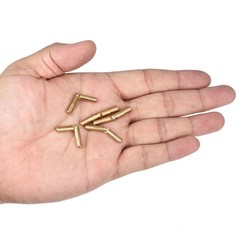 12Pcs Invisible Brass Barrel Hinge, 30x4mm Concealed Hinges for Box Cabinet