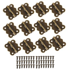 12 Pcs Jewelry Box Hinges, Antique Bronze Small 20*17mm,
