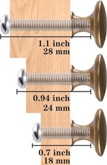 Durable 6 Count Breen Bronze Round Knobs – Stylish Pulls for Cabinets & Dressers
