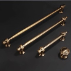 Durable 5 Inch Champagne Bronze Kitchen Drawer Pulls – 10 Pack, Sturdy Zinc H…