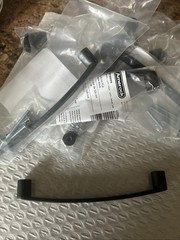 SET 10 Matte Black Amerock Rift 5 1/16 128mm Kitchen Cabinet Handles NEW