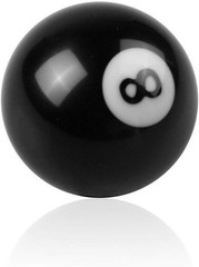 8 Ball Shift Knob Manual Gear Shift Lever Round Ball with 3 Adap Color: Copper