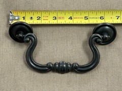 Lot of 6 Bronze Drop Bail Drawer Dress Pull Handle 5″ Antique Brass with 2 knobs