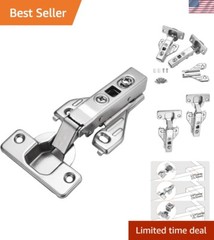 40pcs Soft Closing Clip On Face Frame Mounting Cabinet Hinges,Full Overlay,Ki…