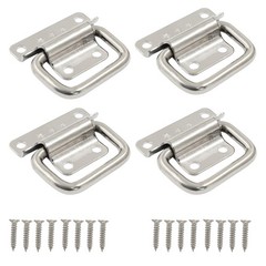 4 PCS 2 Inch Stainless Steel Foldable Chest Handles Pull For Toolbox