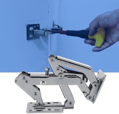 Wanlian 170° Soft Close Cabinet Hinges Stainless Frameless Door Hinge 4 Pack