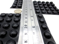 Stick-On Rubber Bumper, Has 7/16″ Round Pad, Is 3/16″ Tall, Durable Adhesive