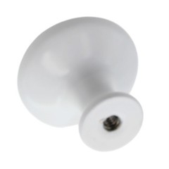 P14255-W White 1 1/8″ Round Cabinet Knob Pull Belwith Hickory Eclipse