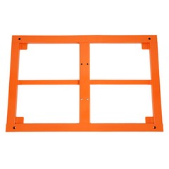 25LBS White Orange Powder Coated Drying Rack Holders 4 Wheels For Cabinets