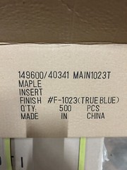 500 PIECES BRAND NEW FINISHED TRUE BLUE 1 1/8″ ROUND CABINET KNOBS WITH INSERT
