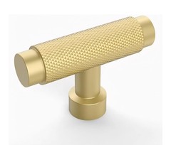 9 Coinkoly Champagne Knurled Textured Cabinet T-bar Knob New In Box