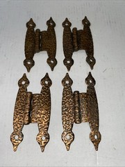 (4) Amerock Hinge Hammered Antique Copper Finish Hinge Offset Vintage – Lot of 4