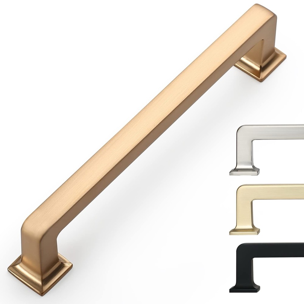 9BUILD Champagne Bronze Cabinet Drawer Pulls 5” 20 Pack Kitchen Bedroom