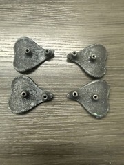 4 Vintage KBC Hickory Leaf Vine Drawer Cabinet Pull Knob Brass Green Kitchen (46