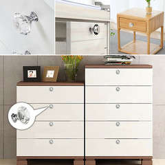1~50PACK Door Handle Diamond Crystal Clear Glass Cabinet Drawer Pull Knobs Home