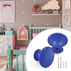 10pcs Metal Cabinet Knobs Drawer Knobs, Round Shaped Dresser Knobs Royal Blue
