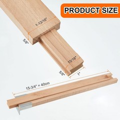 Wooden Drawer Slides Bottom Mount Center Guide Track for Dresser Replacement