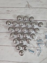 Lotof 24 Amerock 1.25 In Satan Nickel Round Knob