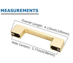 Lepatape 8 Pack 4 inch Brushed Gold Cabinet Pulls Brushed Brass Cabinet Pulls