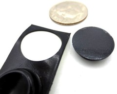 Rubber Pad Bumper Stick-On Adhesive Durable, 1/2″ Pad, 1/8″ Tall, Free Shipping!
