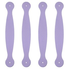 4 Pcs Leather Handle 8.5″ Leather Drawer Pulls with 2 Holes Purple