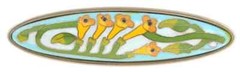 Ceramic Pull Handle Kitchen Cabinet Dresser Drawer Cloisonne Honeysuckle